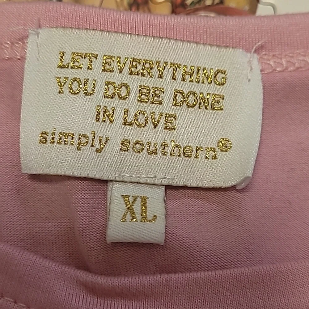 Simply Southern Pink and Blue Whale XL Womans Pajama Set - Picture 2 of 4